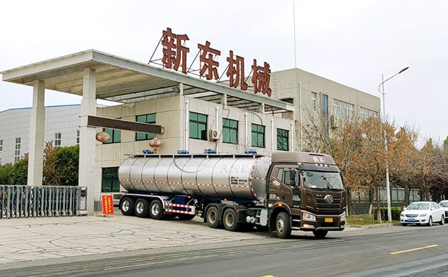 黑龙江34吨不锈钢淀粉乳保温运输罐