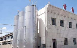 甘肃3台40吨大型奶仓/CIP清洗系统