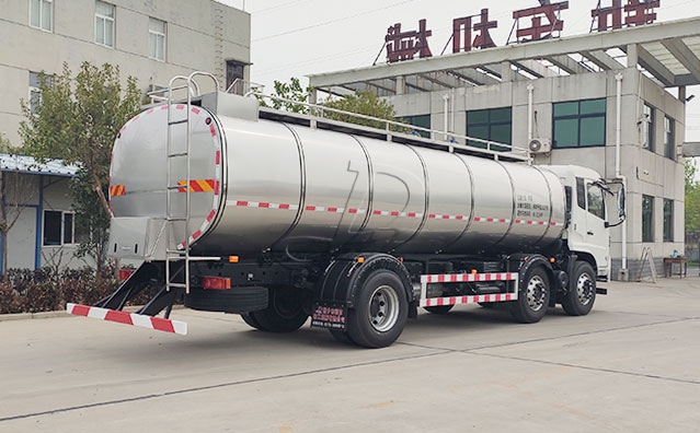 东风天锦3轴20吨牛奶保温运输罐车