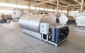 滨州制冷罐客户订购的3吨牛奶冷藏罐待发货